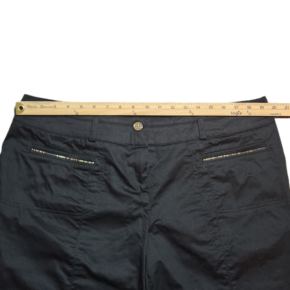 BASLER Black Straight Leg Pants Button Zip Pockets Size 20 - Picture 5 of 9
